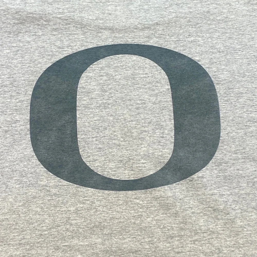 Nike Oregon Ducks Football Shirt Sz XXL Mens Gray Gorpcore Collegiate Swoosh Tee